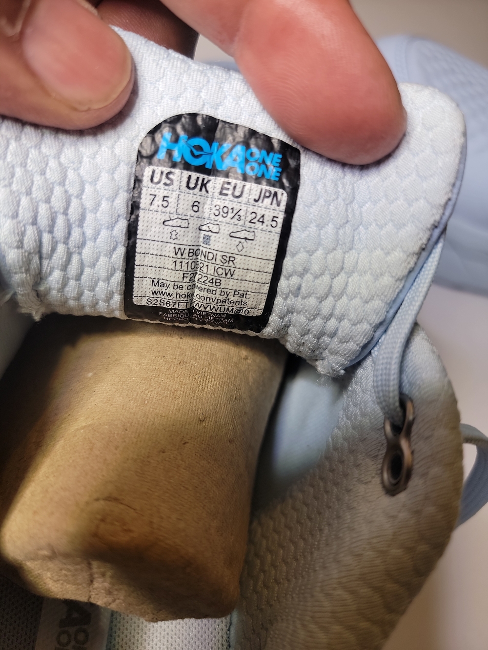 Hoka One One BONDI SR SZ 7.5 - Picture 8 of 10